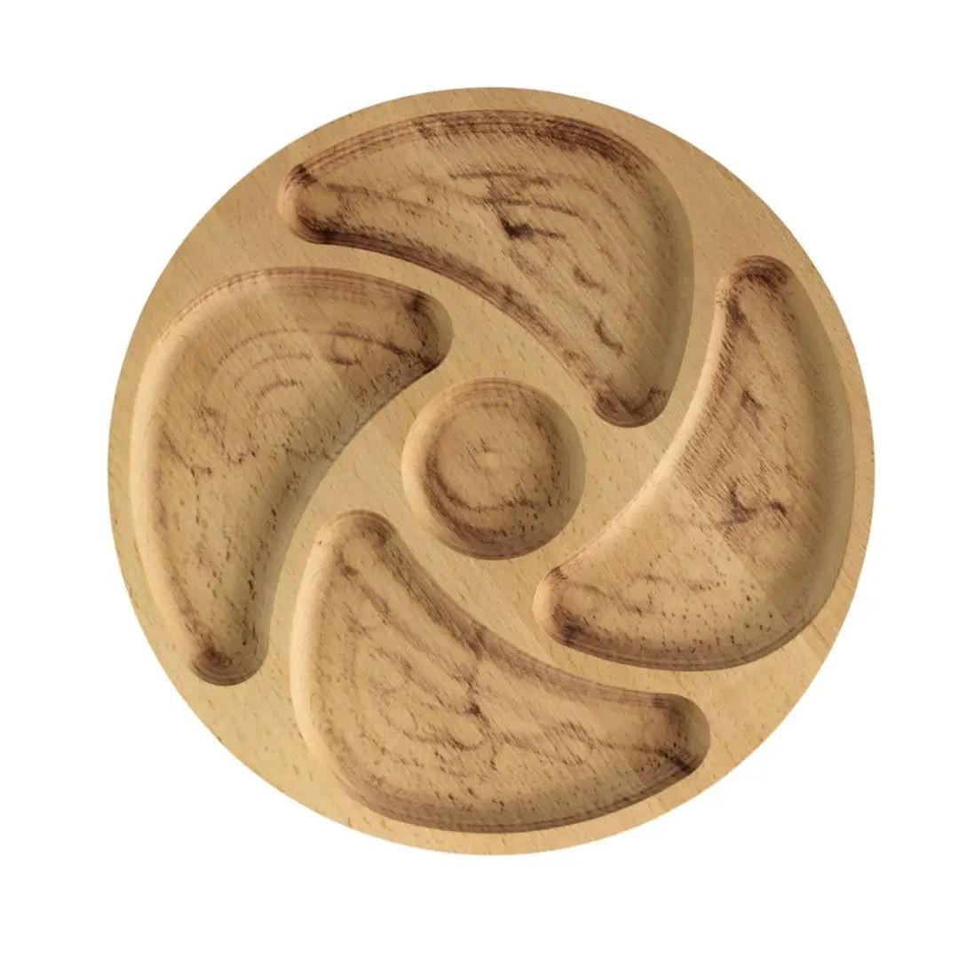 Менажница деревянная Brizoll 5 секций 28 см