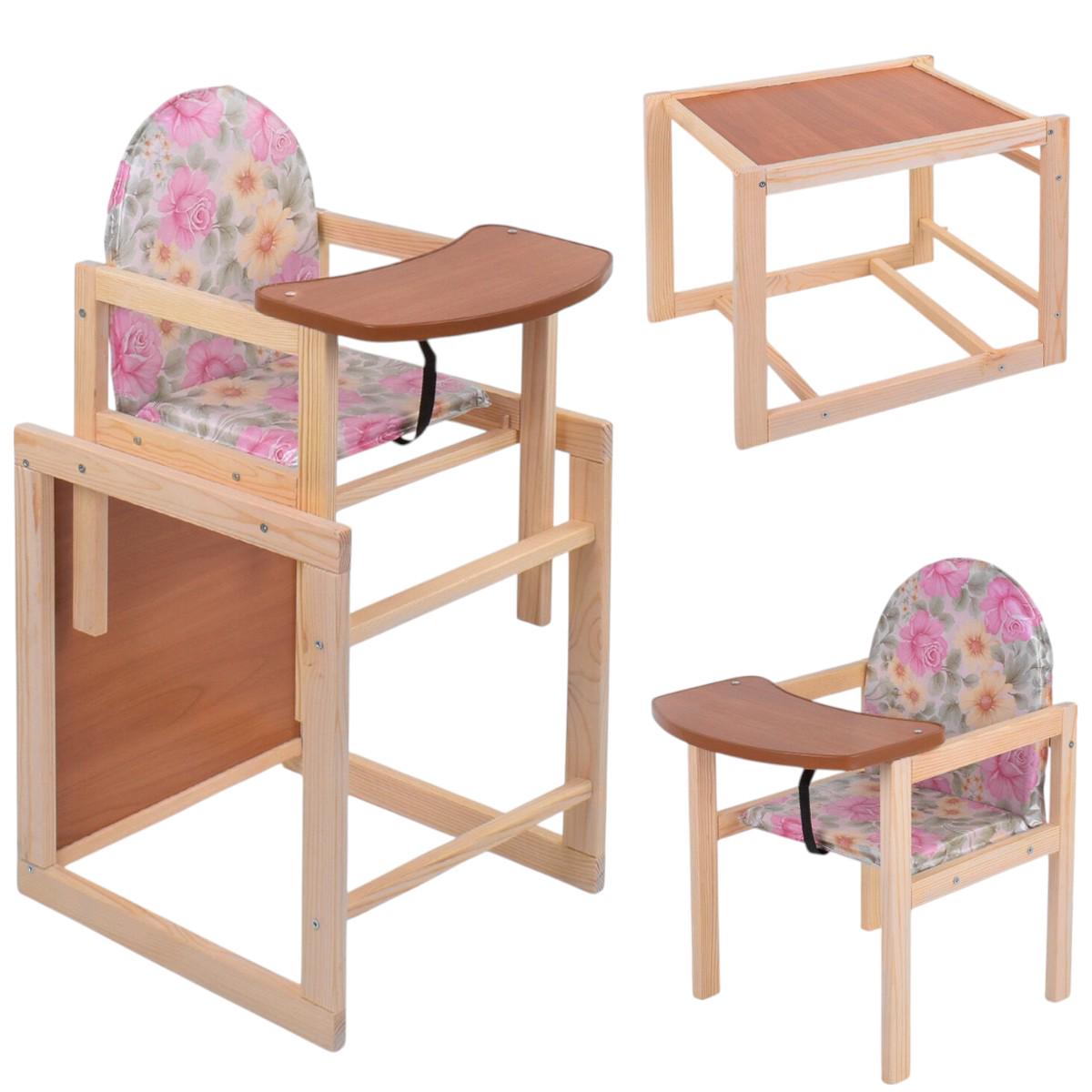 Стульчик для кормления Мася Розы Розовый (№1111) - фото 6 Стульчик для кормления Мася Розы Розовый (№1111) - фото 6