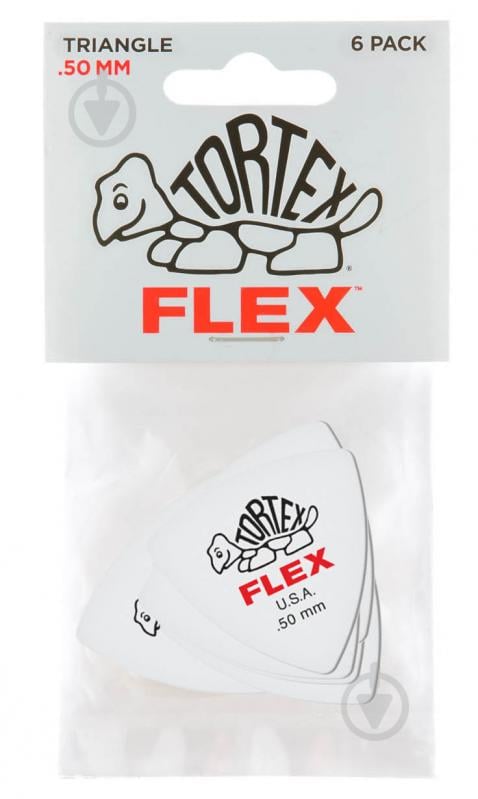 Медиаторы Dunlop 456P.50 Tortex Flex Triangle Player's Pack 0.50 mm (6 шт.)