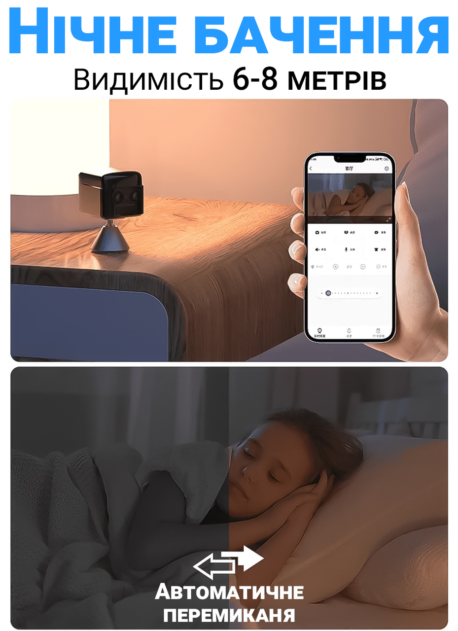 Камера видеонаблюдения Camsoy S70G iOS/Android 4G мини с двойной линзой и датчиком движения 3 Мп 1080P - фото 9 Камера видеонаблюдения Camsoy S70G iOS/Android 4G мини с двойной линзой и датчиком движения 3 Мп 1080P - фото 9