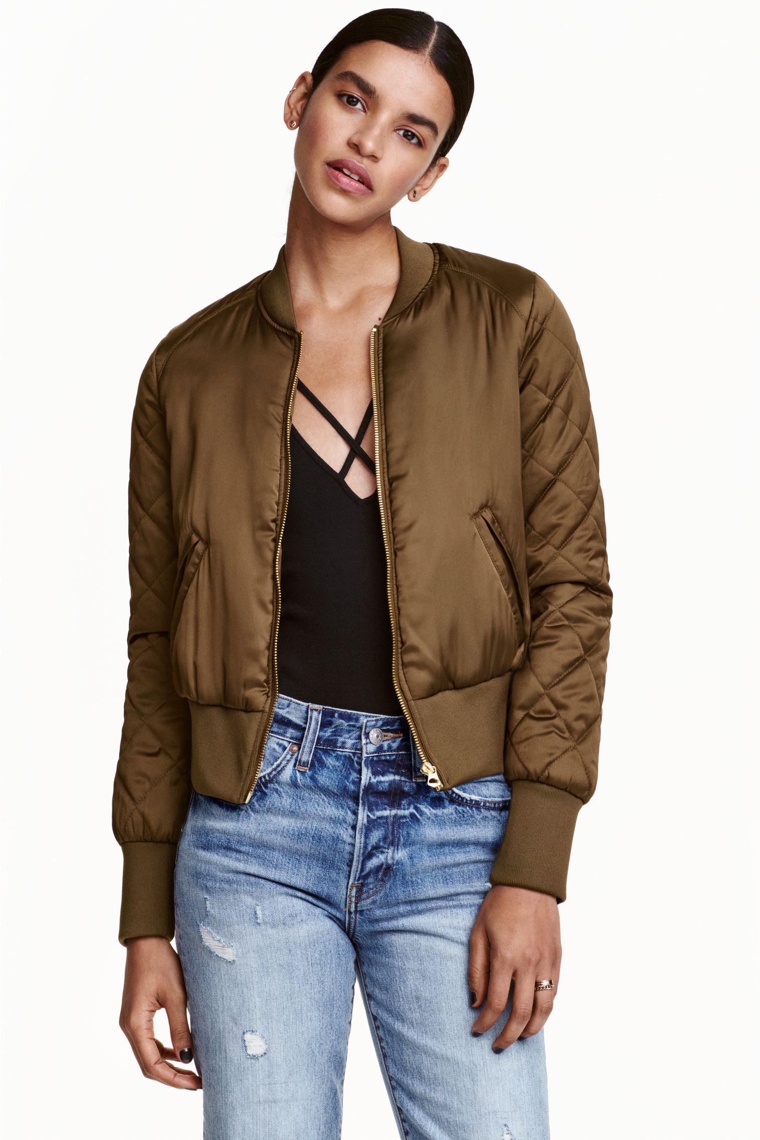 Бомбер H&M р. 32 Оливковый (10033145224)