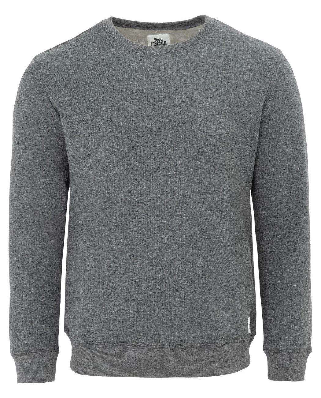 Світшот базовий Lonsdale 52220602 утеплений на флісі L Сірий (2522206024300)