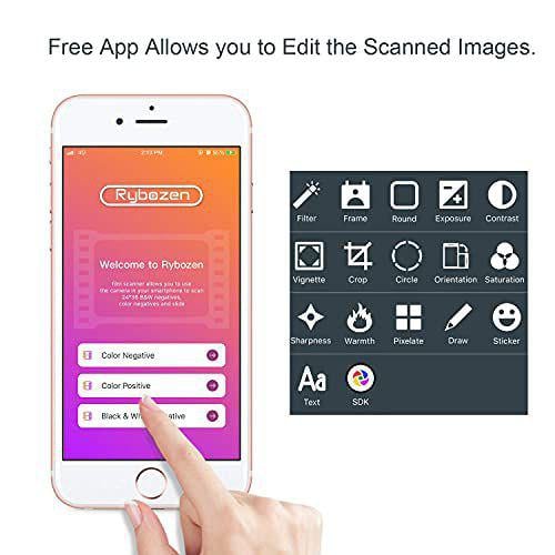 Сканер плівки та слайдів мобільний Білий (31487963) - фото 2