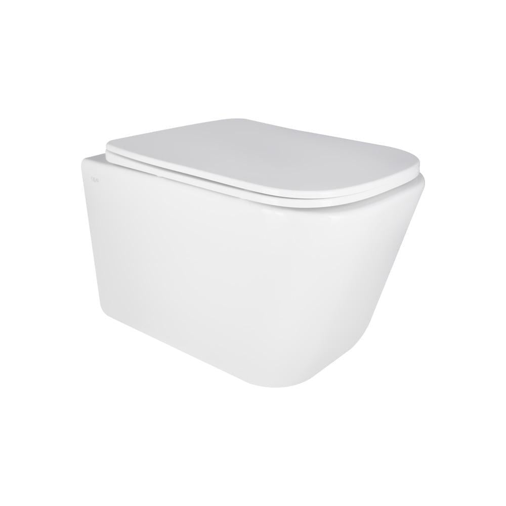 Унітаз підвісний Qtap Crow QT05335171W безобідковий з сідінням Soft-close (SD00051248)