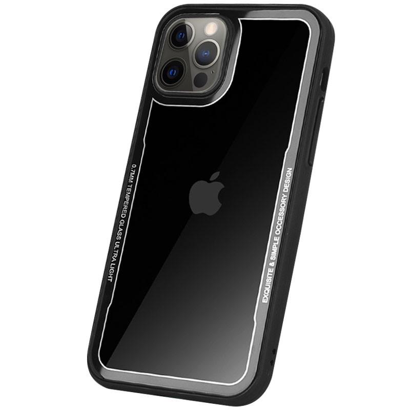 TPU+PC чохол G-Case Shock Crystal для Apple iPhone 12 Pro Max (Чорний) (155019)