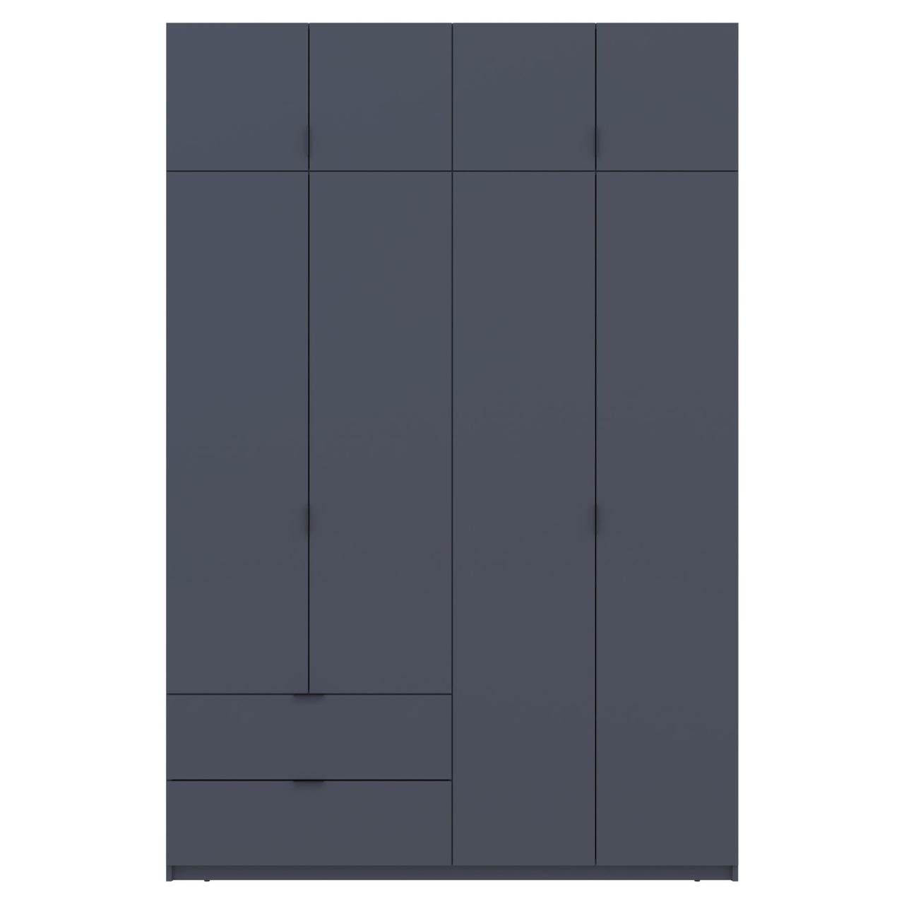 Шкаф распашной с антресолью Doros Лукас 160х50х240 см Графит (DRS-011194)