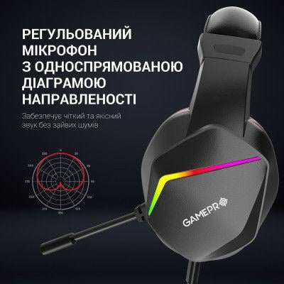 Навушники GamePro HS311 RGB Black/Red (HS311) - фото 9