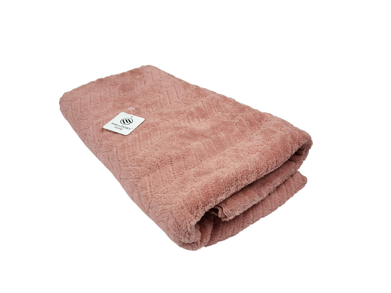 Полотенце банное Елочка микрофибра 140х70 см Персиковый (1679) - фото 3