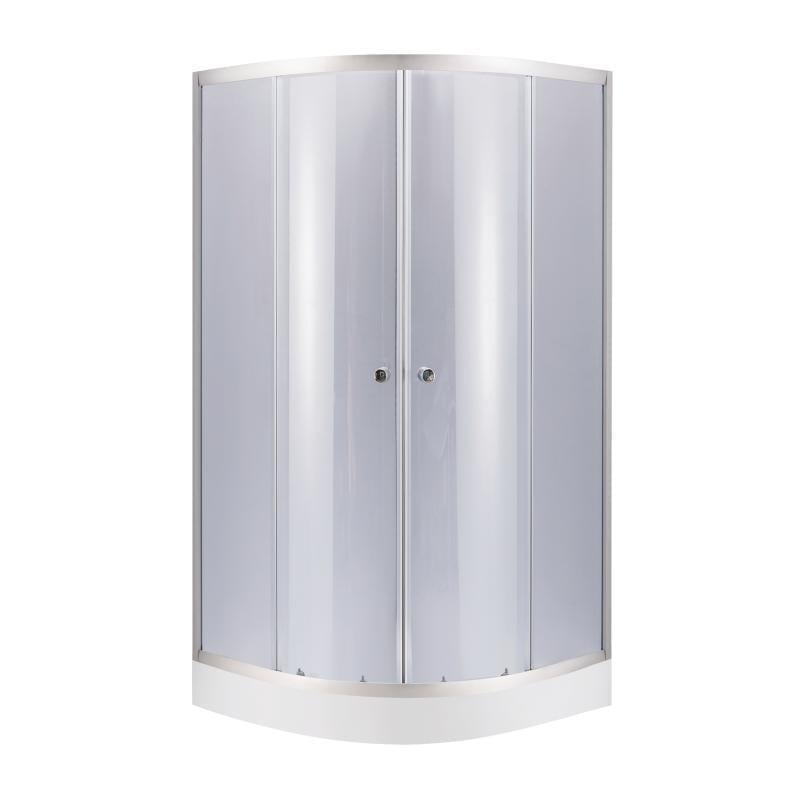 Душова кабіна Lidz Latwa SC90x90.SAT.LOW.GR скло тоноване 4 мм з піддоном Kupala (46753)