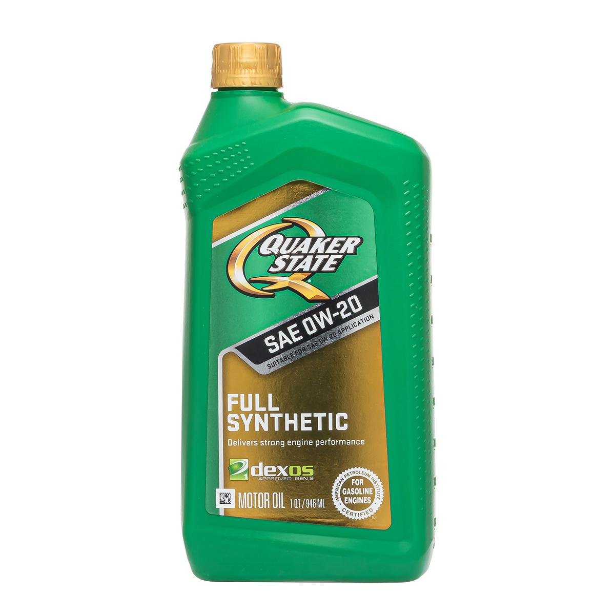 Моторне мастило QUAKER STATE Full Synthetic 0W-20 0,95 л (550046176)