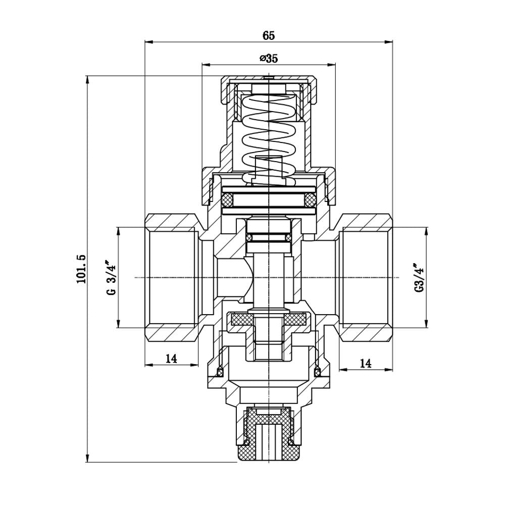 Редуктор SD Forte 3/4" SF241W20 - фото 2