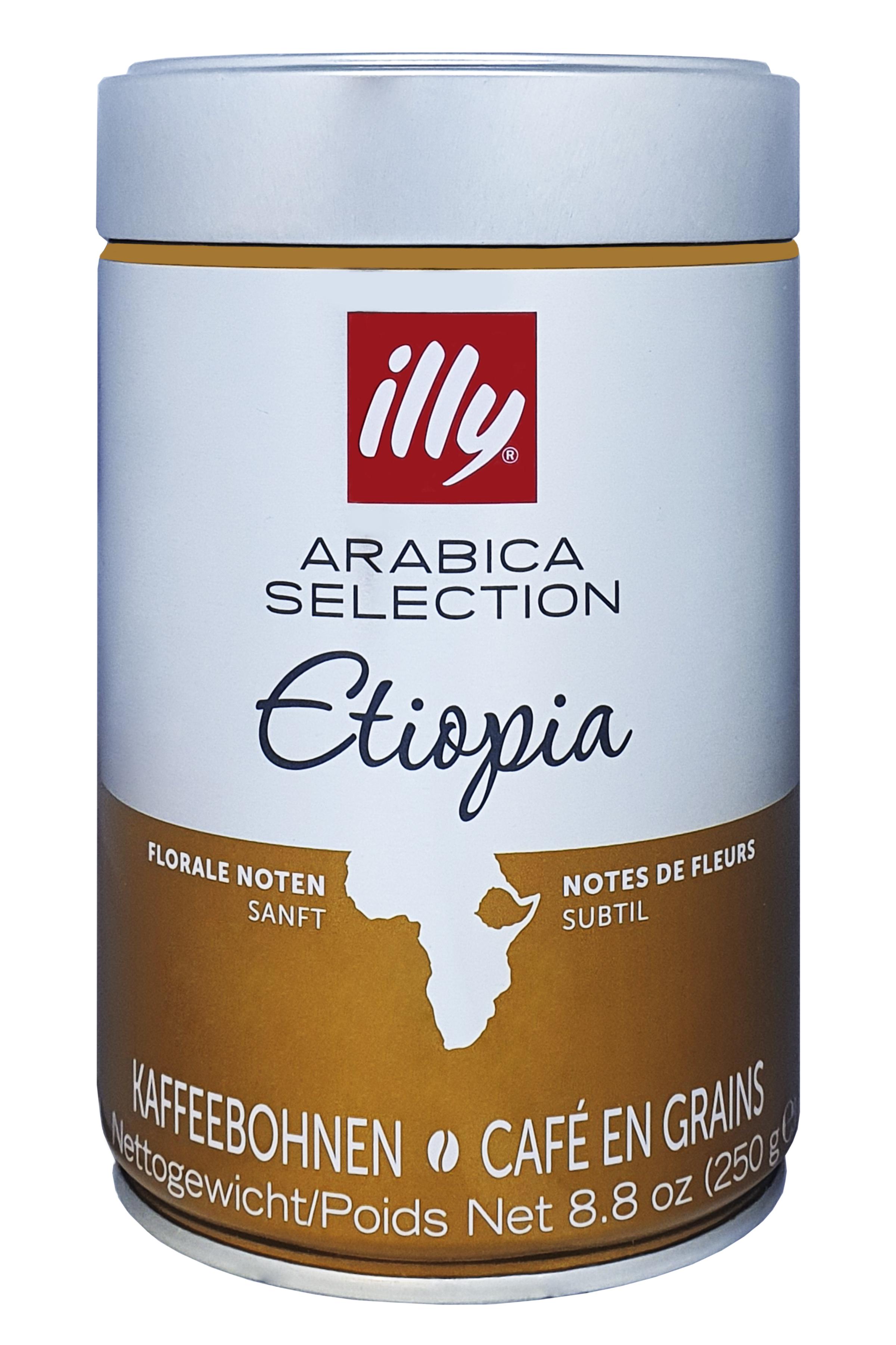 Кава illy Monoarabica Ethiopia зерно в металевій банці 250 г (52565)