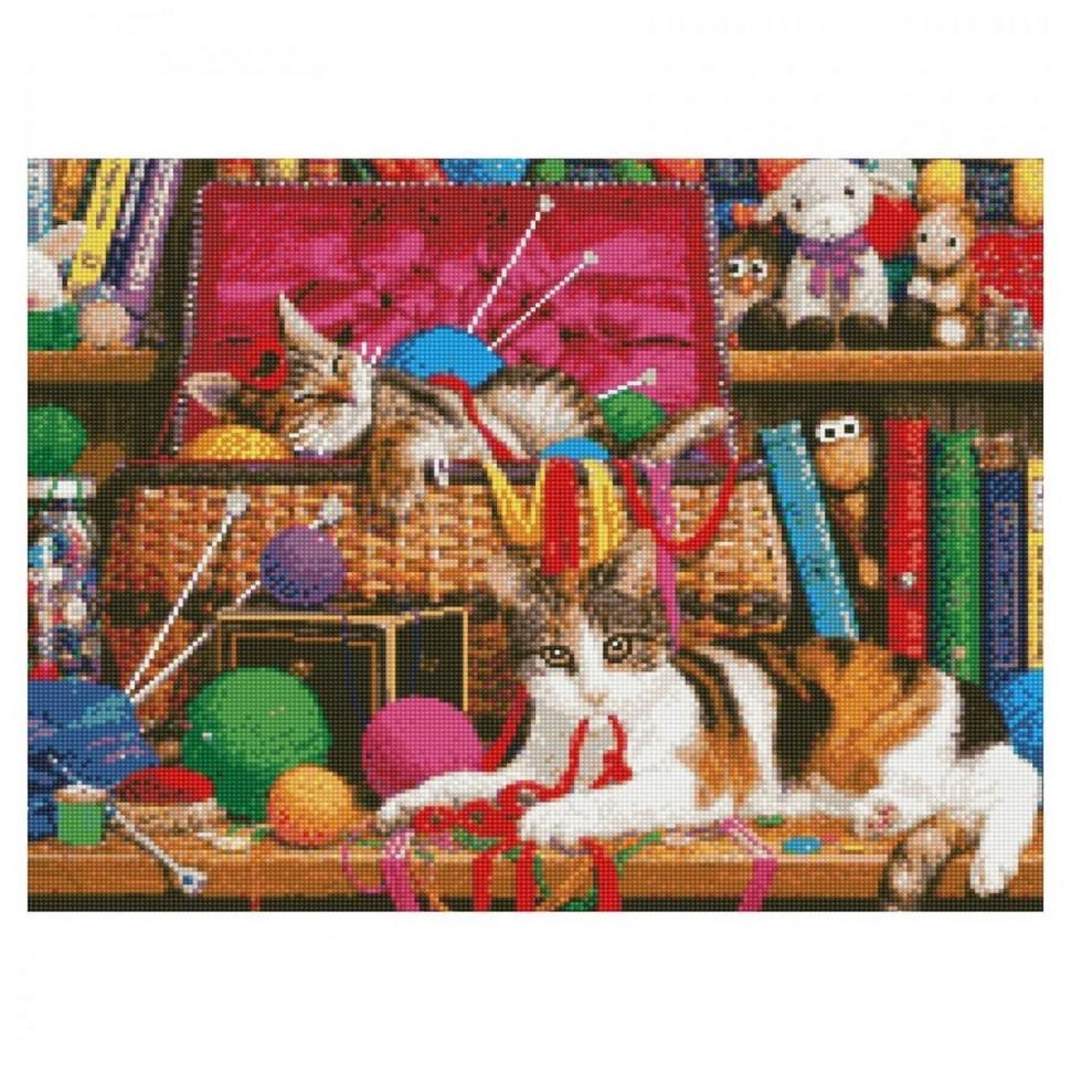 Алмазная мозаика Strateg Развлечения в нитях 50x60 см (HA0001)