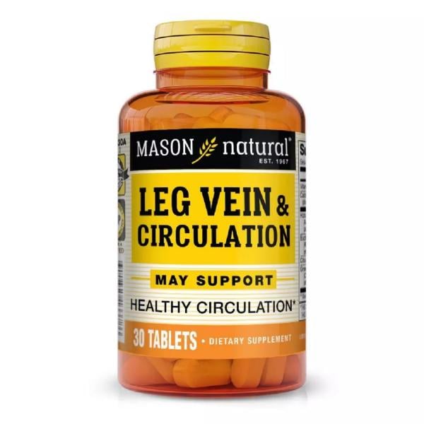 Комплекс для профилактики давления и кровообращения Mason Natural Leg Vein/Circulation 30 таблеток (000021127) Комплекс для профилактики давления и кровообращения Mason Natural Leg Vein/Circulation 30 таблеток (000021127)
