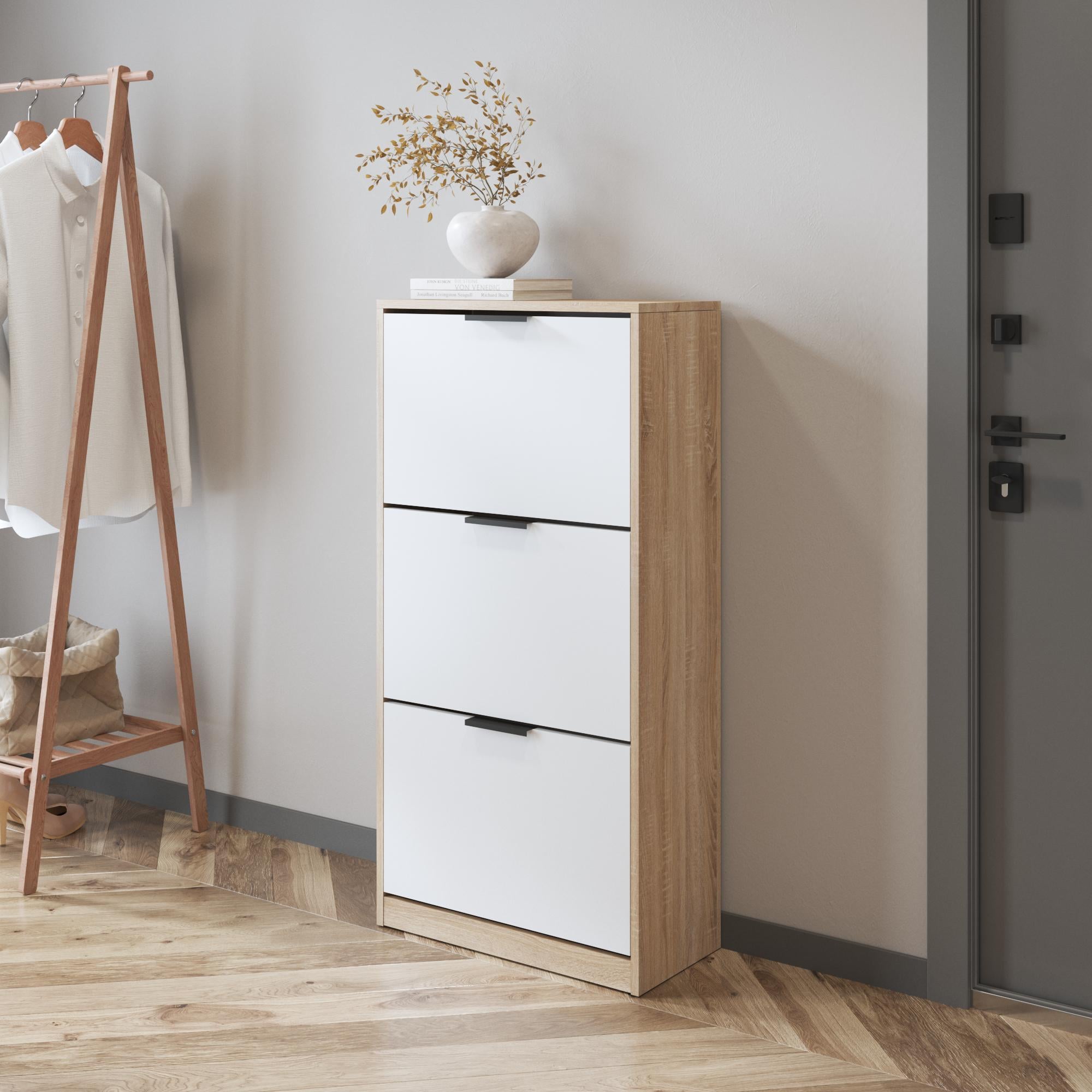 Тумба для обуви VAYS M-45 в прихожую Дуб сонома/Белый Тумба для обуви VAYS M-45 в прихожую Дуб сонома/Белый