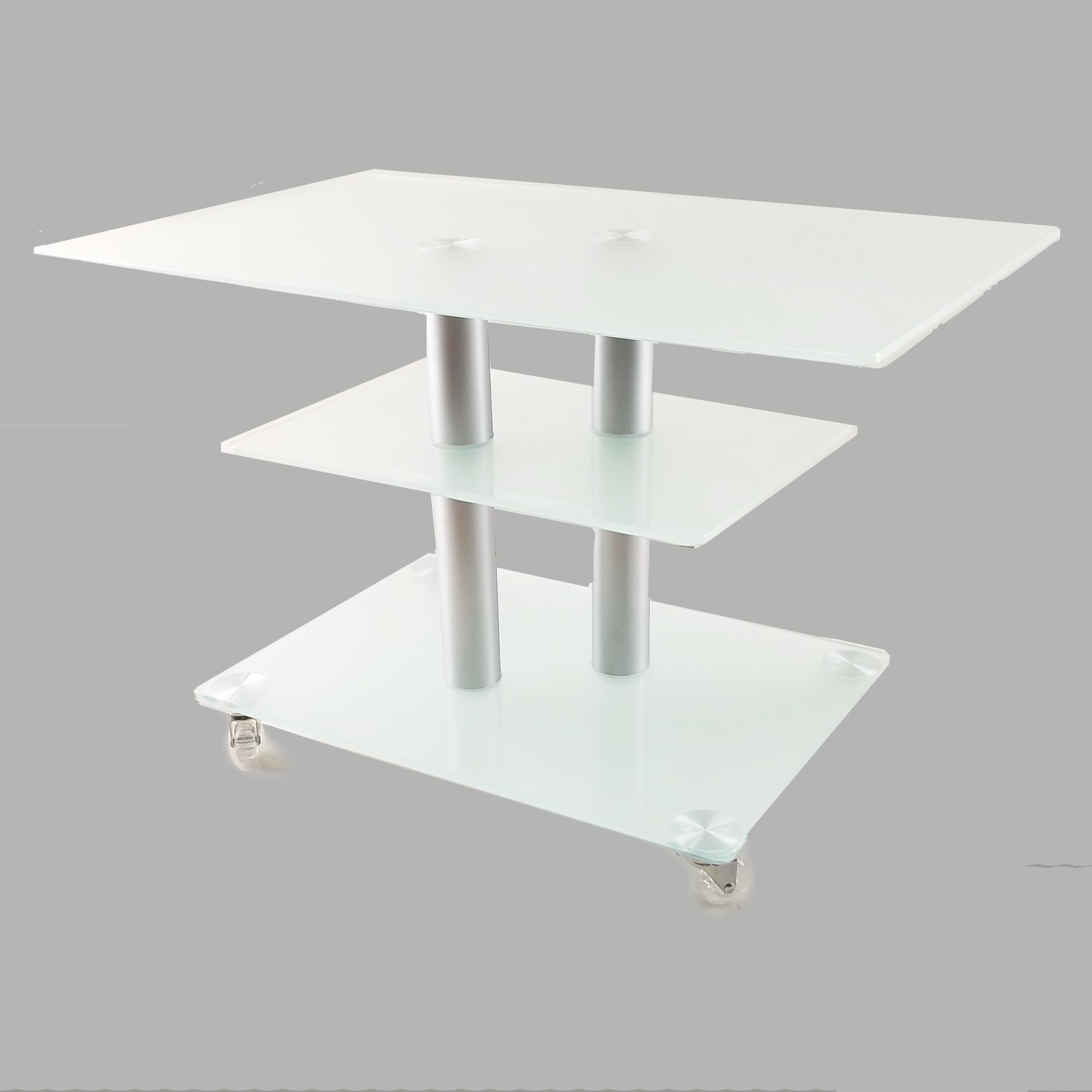 Стол журнальный стеклянный Commus Bravo Standart MX P8 sss 2alm60 Белый (444420258) - фото 2 Стол журнальный стеклянный Commus Bravo Standart MX P8 sss 2alm60 Белый (444420258) - фото 2