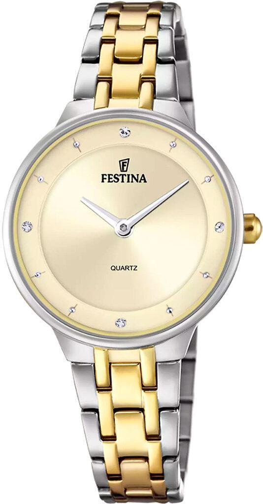 Наручные часы женские Festina F20625/2 Mademoiselle со стальным корпусом WR 50 м и золотистым циферблатом Наручные часы женские Festina F20625/2 Mademoiselle со стальным корпусом WR 50 м и золотистым циферблатом