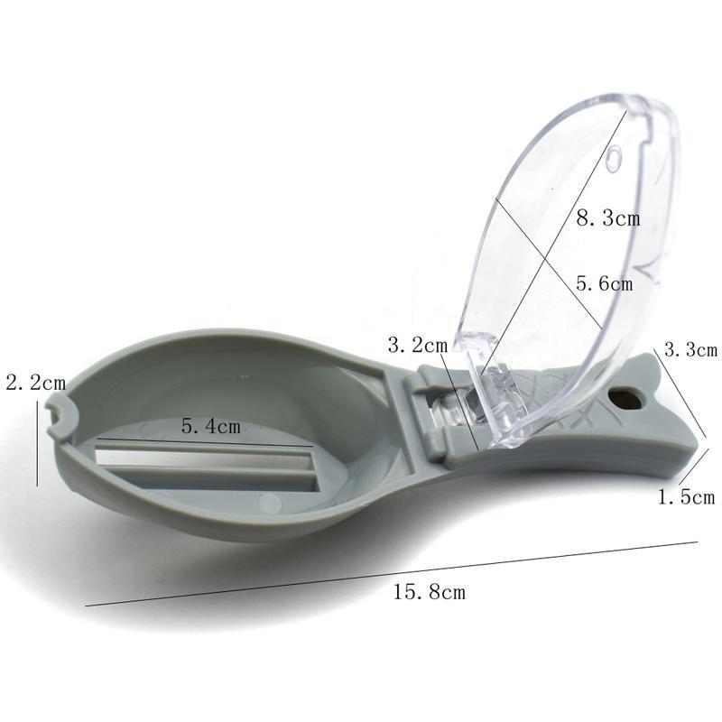 Рыбочистка с контейнером для чешуи Серый (2326) - фото 5 Рыбочистка с контейнером для чешуи Серый (2326) - фото 5