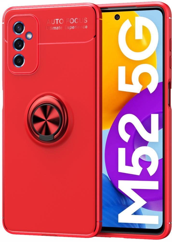 Чехол с кольцом Samsung Galaxy M52 M526 Autofocus Red (26426-2D)