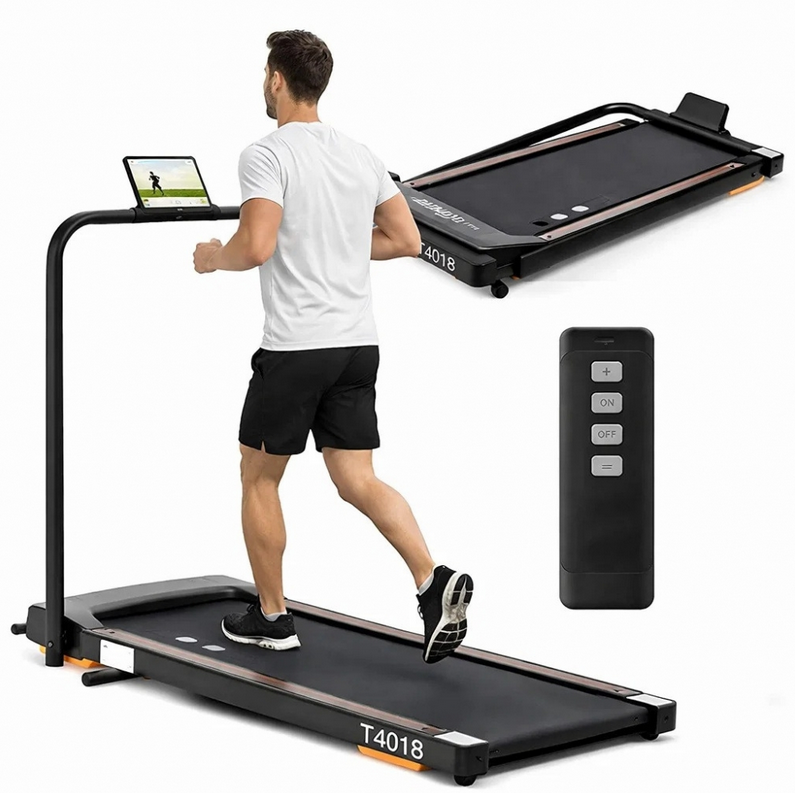 Беговая дорожка ISE до 12 км/ч 1200W сложная электрическая 15 программ Черный (Sy-T4018)