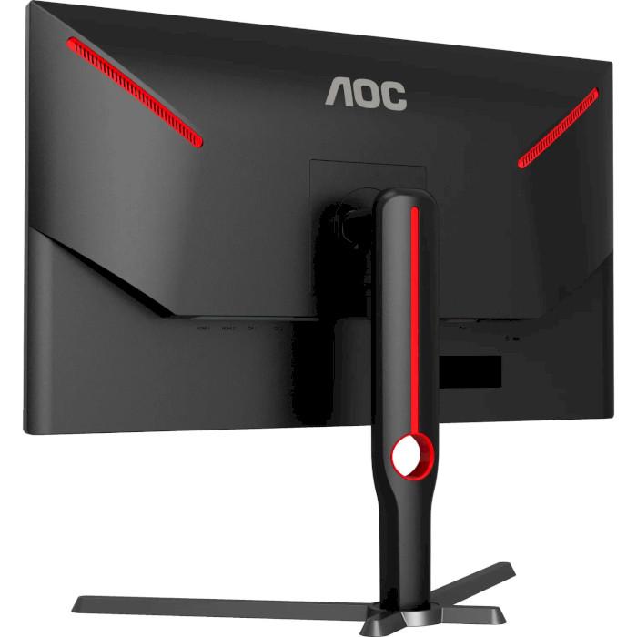 Монитор AOC IPS 3840x2160 160 Гц Pivot 27" Black-Red (U27G3X/BK) - фото 8