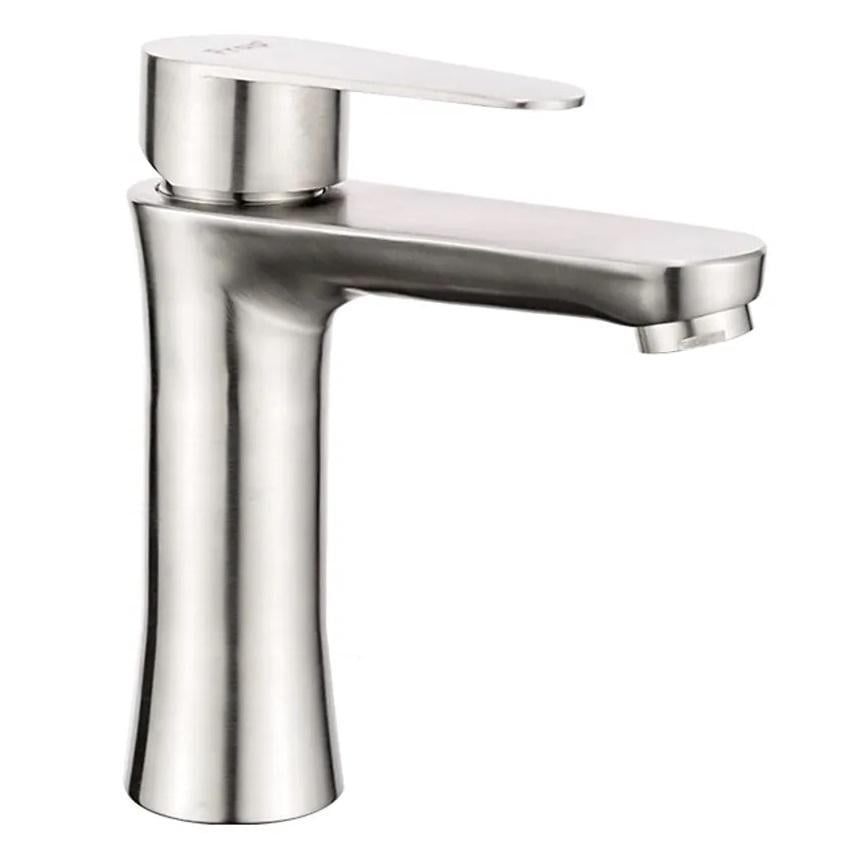 Смеситель для умывальника Frap F1048 однорычажный Сатин (171223)