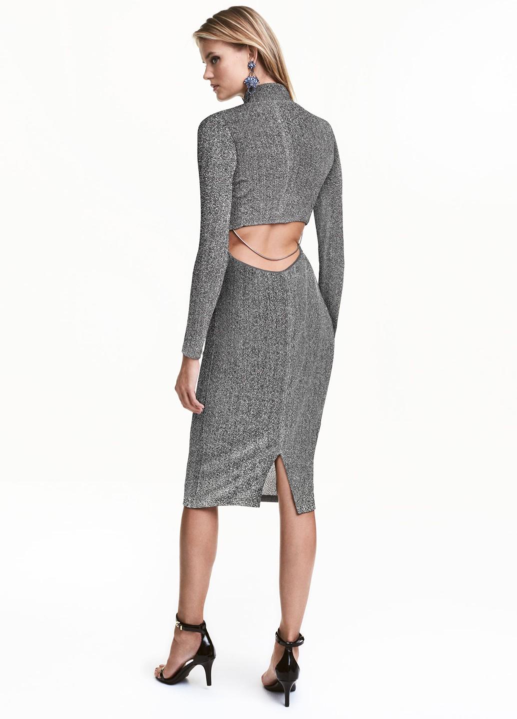 Платье H&M р. 40 Серый (449698b50)