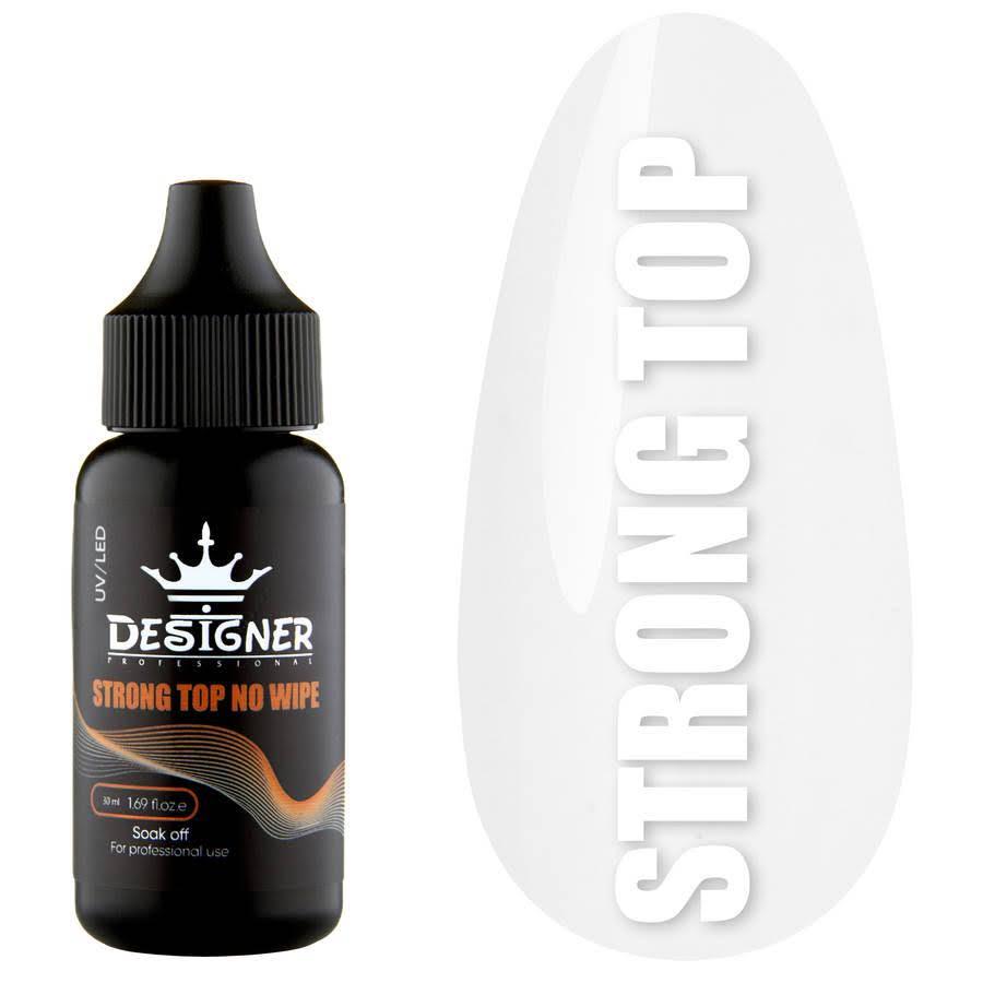 Топове покриття Designer Professional Strong Top No Wipe без липкого шару 30 мл