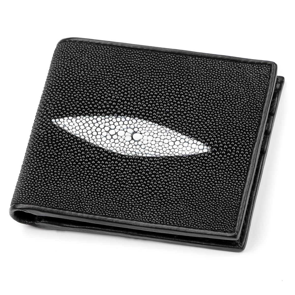 Портмоне Stingray Leather 18054 натуральная кожа Черный