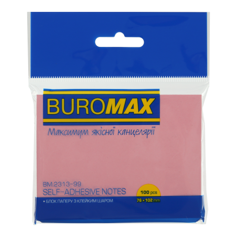 Блок паперу для нотаток PASTEL 76х102 мм 100 арк. (BM.2313-99)