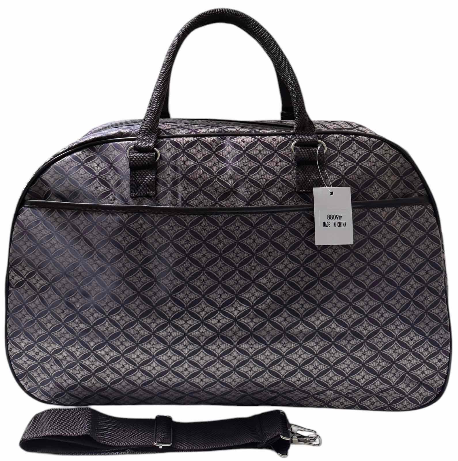 Сумка дорожня ручна поклажа з довгим ремінем через плече Коричневий (8809BBB) - фото 1