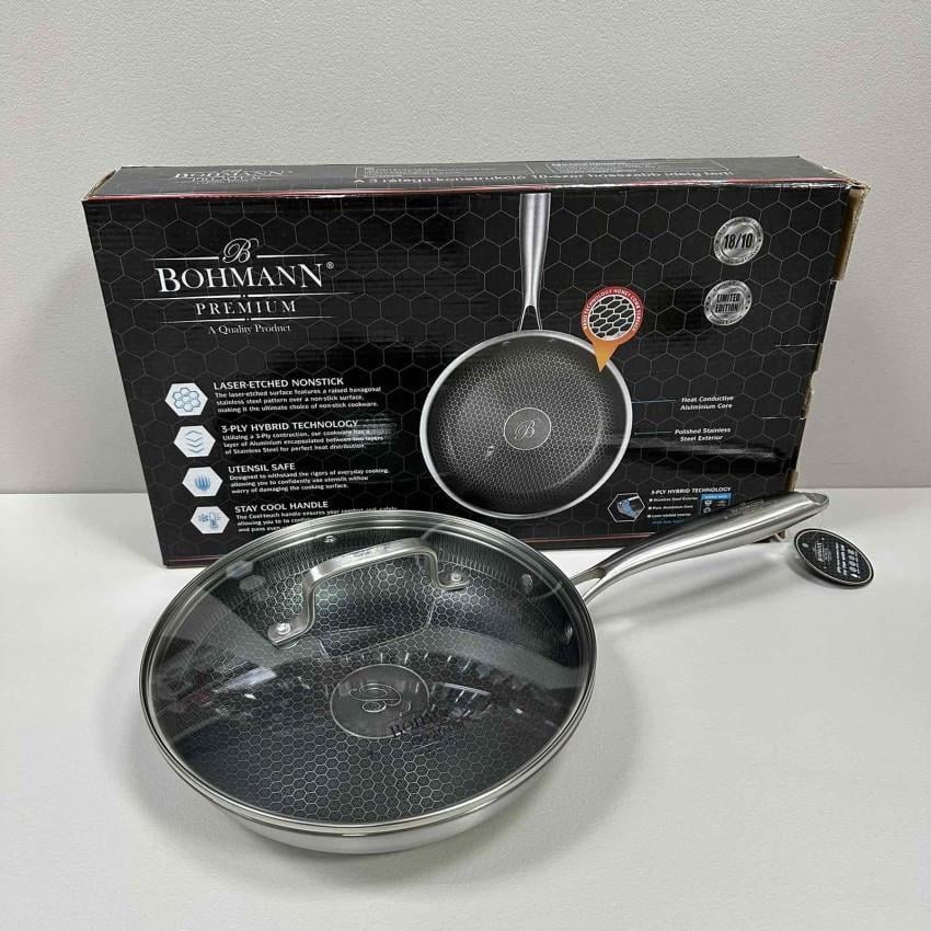 Сковорода универсальная с крышкой Bohmann BP-4000-24 d 24 см (2803507419)