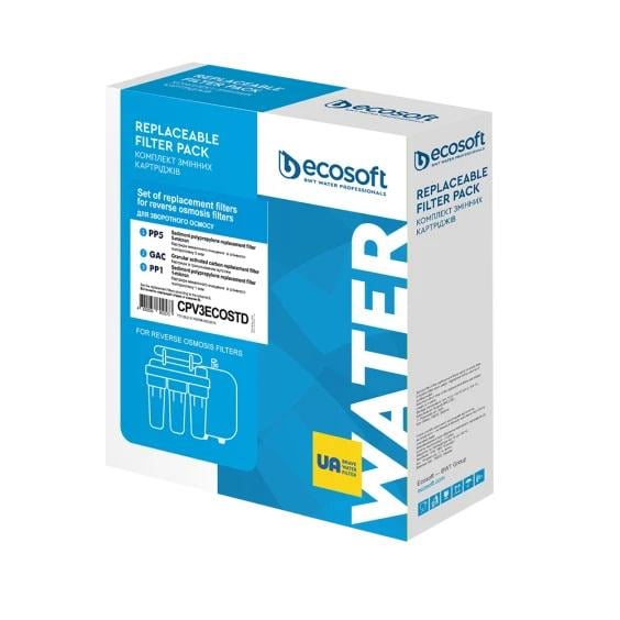 Комплект картриджей Ecosoft 1-2-3 для фильтров обратного осмоса (CPV3ECOSTD)