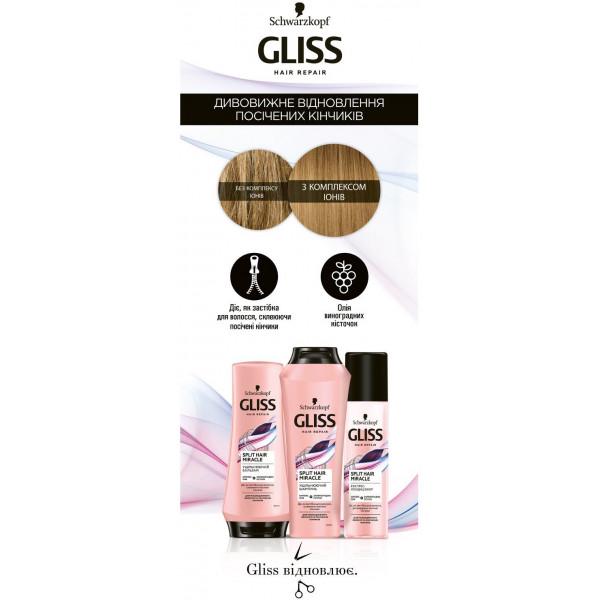 Шампунь уплотняющий Gliss 250 Split Hair Miracle для поврежденных волос и секущихся кончиков (4015100404647) - фото 2