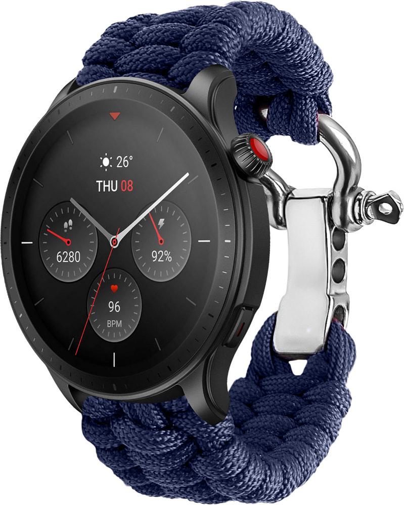 Ремінець з Паракорду Ruper для Amazfit GTR 4 (22mm) Dark Blue (31107-5D)
