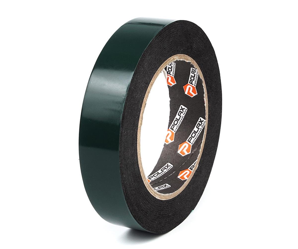 Лента двусторонняя Polax клейкая на вспененной основе стандарт 25 мм х 5 м (101-034)