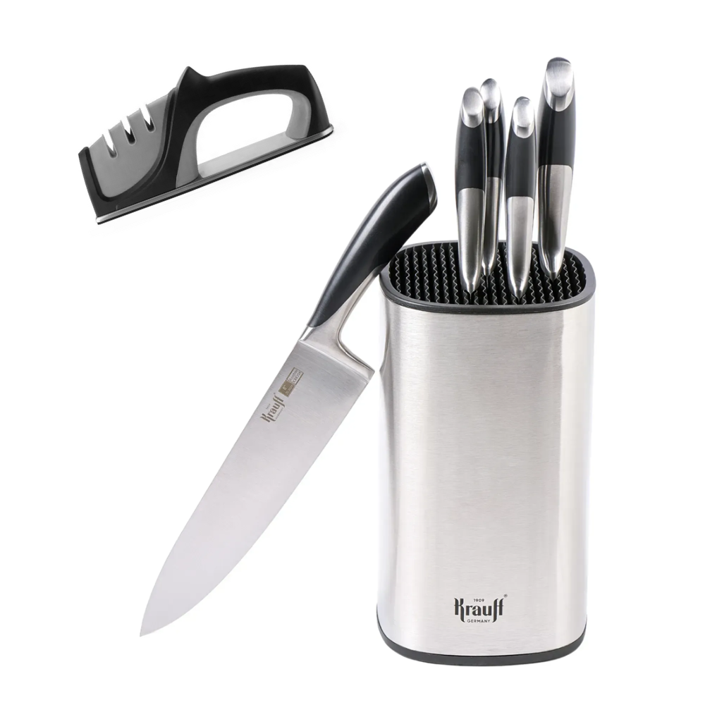 Набір ножів Krauff Luxus з точилкою для ножів Scharfen (55-333-418)