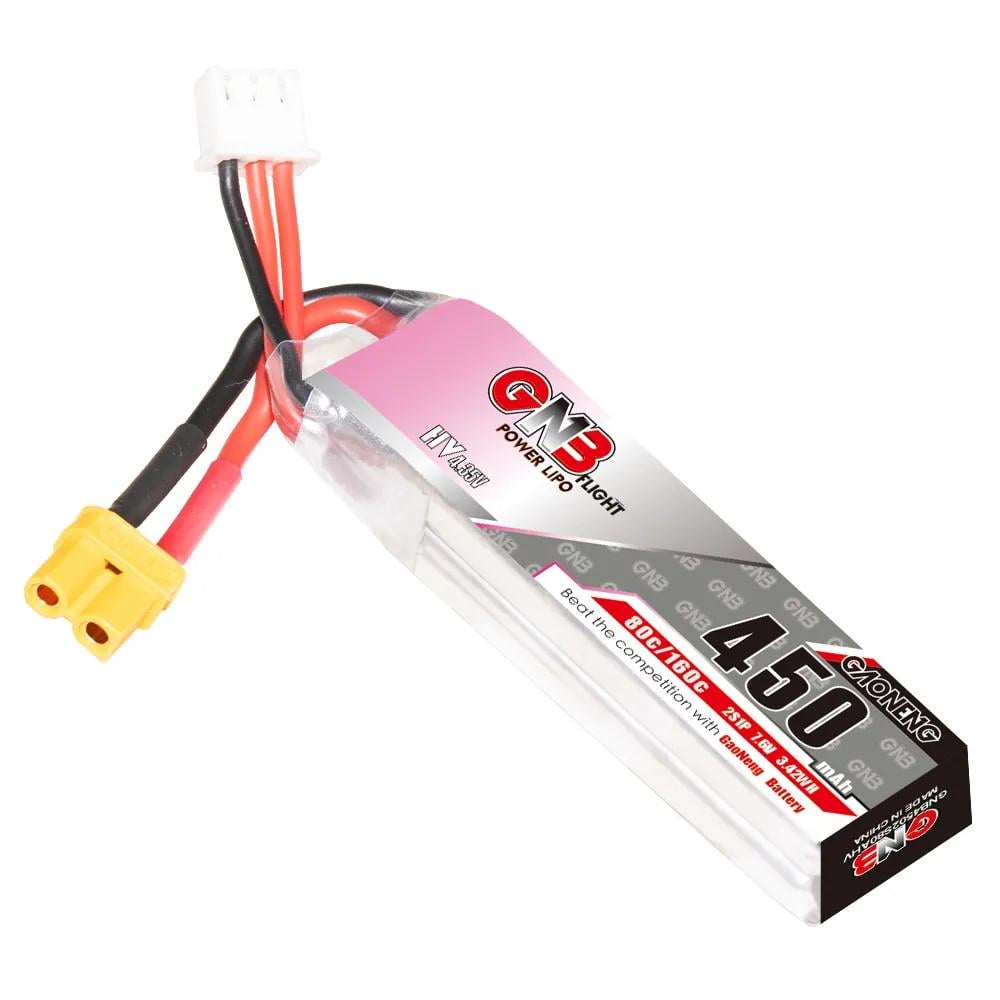 Батарея GNB 2S 450 mAh 7,6V 80C/160C XT30 - фото 1