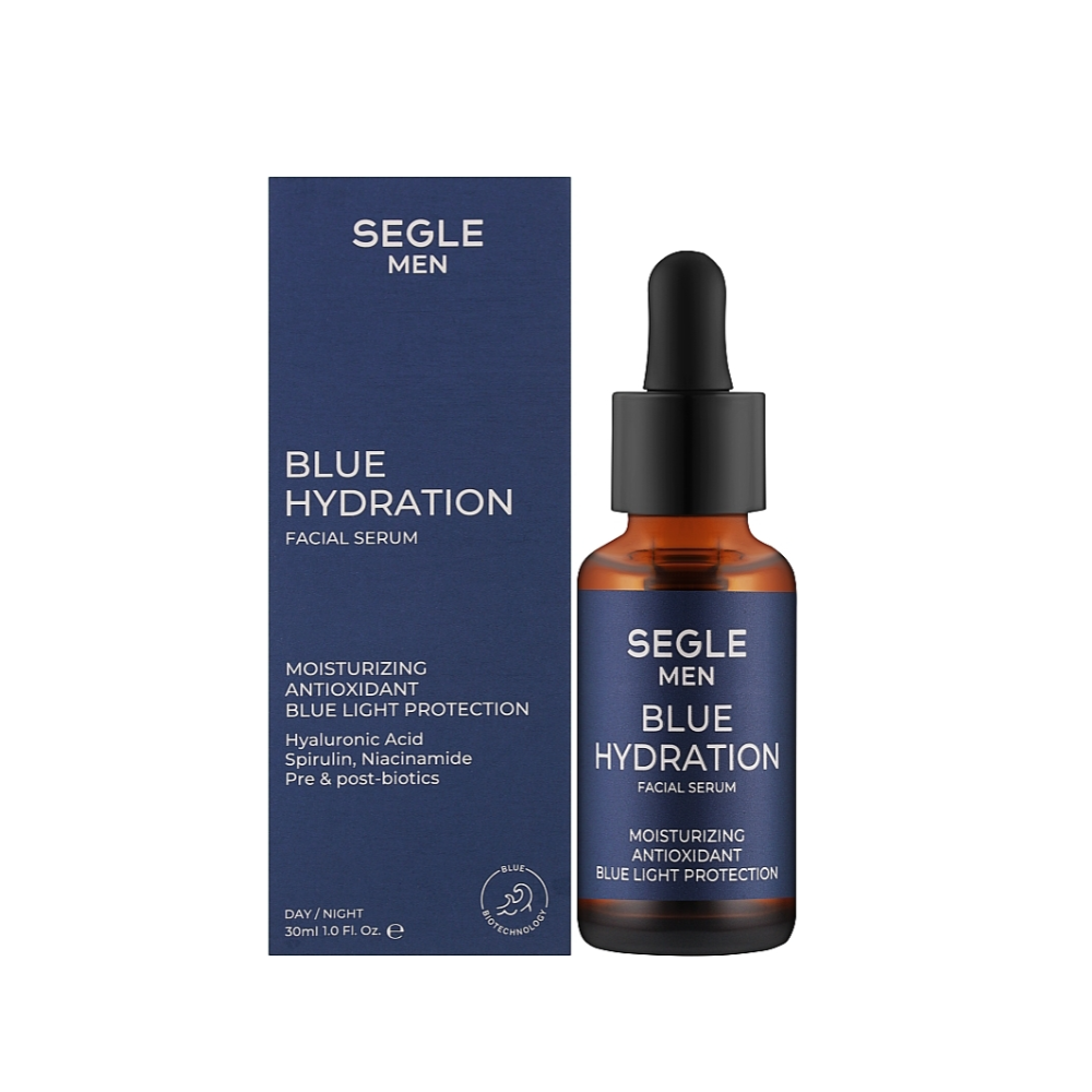 Сироватка для обличчя чоловіків Segle Men Blue Hydration Serum 30 мл Сироватка для обличчя чоловіків Segle Men Blue Hydration Serum 30 мл