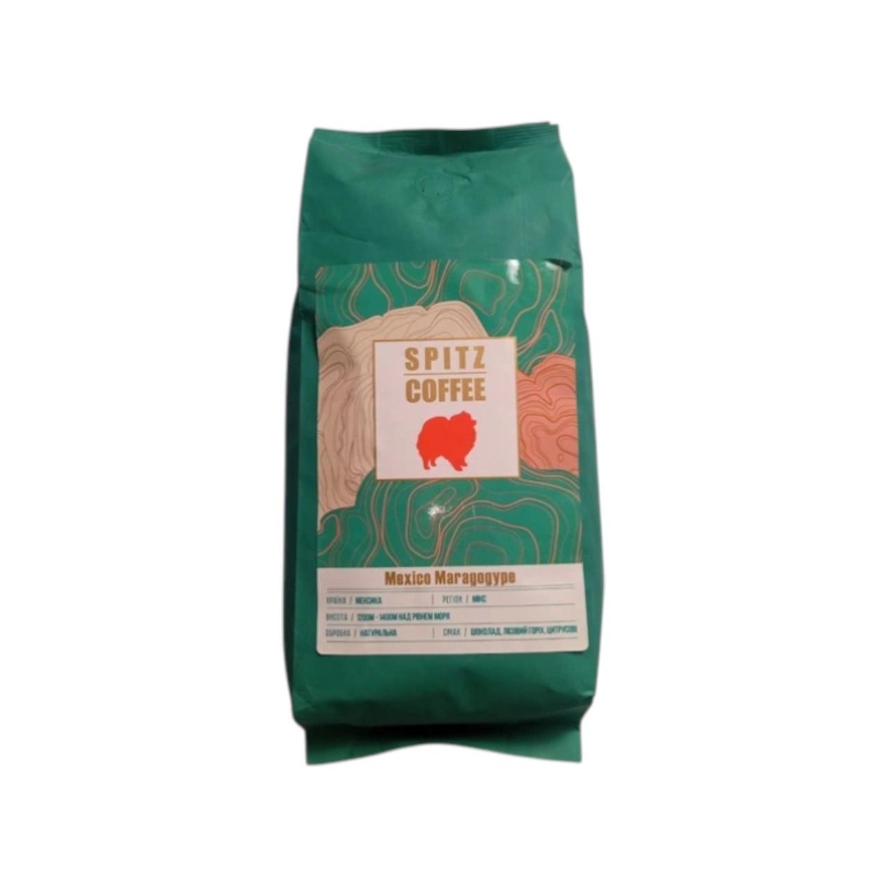 Кофе в зернах SPITZ Coffee Марагоджип Мексика 1000 г (OS-SPITZ-MaragoMexico-1000)