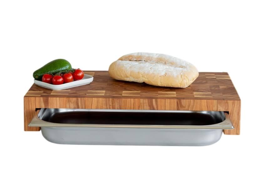 Доска торцевая BVD42 из дерева с лотком 60х34 см (1042)