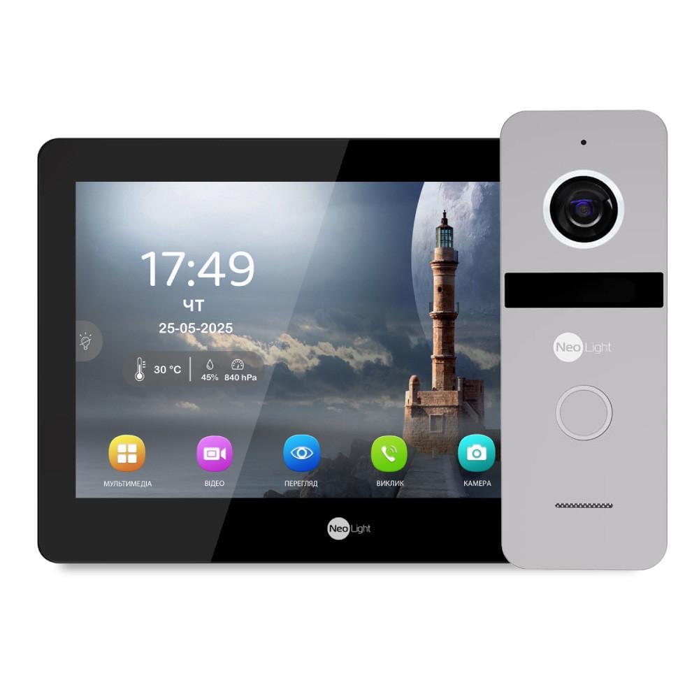 Комплект видеодомофона Neolight MEZZO Hybrid HD KIT B/Silver