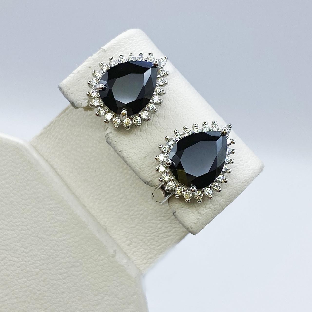 Серьги серебряные с кубическим цирконием 5,88 г (2182236879)
