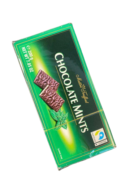 Плитки черного шоколада Maitre Truffout Chocolate Mints с мятой 200 г