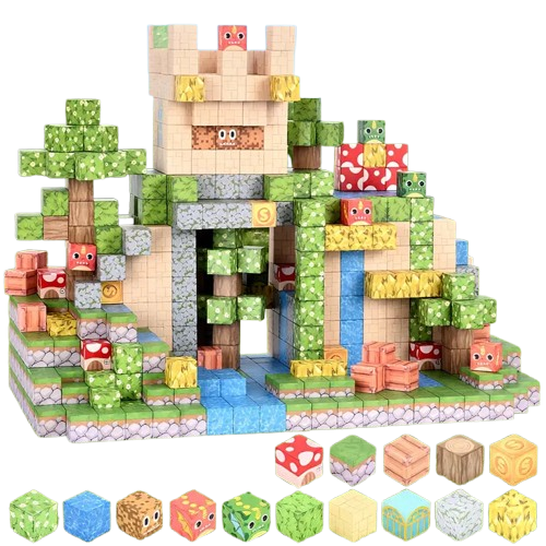 Конструктор магнитный Minecraft Драконы и мухоморы 100 шт. (2734549180) Конструктор магнитный Minecraft Драконы и мухоморы 100 шт. (2734549180)