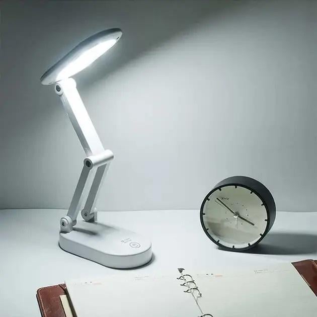 Лампа LED настільна сенсорна Digad 1914 трансформер акумуляторна 2,5W 3000-6000K (15734) - фото 4