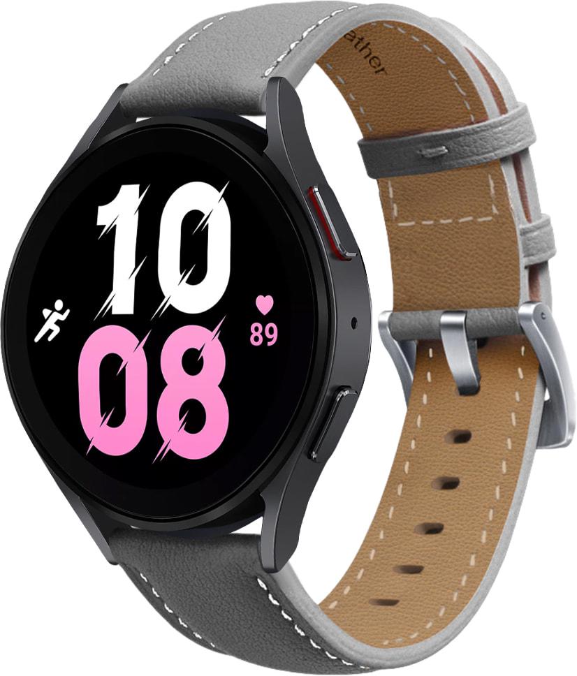Ремешок кожаный Folsa для Galaxy Watch 5 44 мм Grey (31538-33)