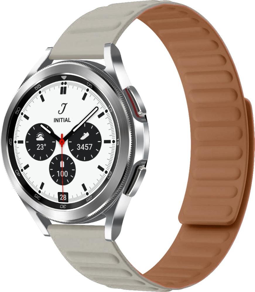Ремінець Magneter для Galaxy Watch 4 Classic 42 мм Beige (26616-34)