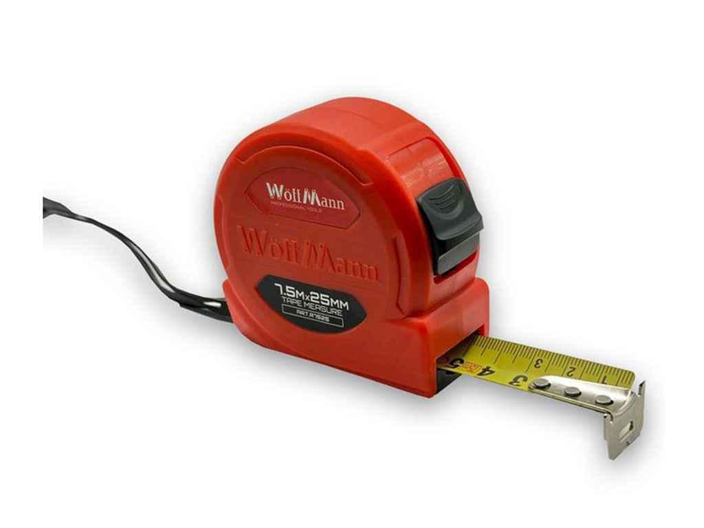 Рулетка WoffMann пластиковый корпус L 7,5 м 25 мм (1013913)