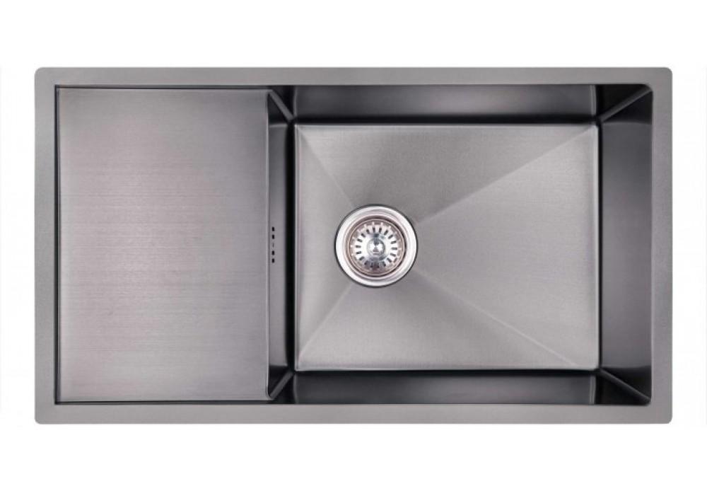 Мийка кухонна KRONER HANDMADE KRP PVD Schwarze-7844LHM D3.0-1.0T215